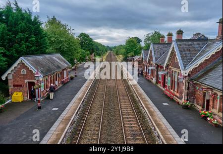 Stazione di Appleby sulla linea ferroviaria Carlisle, Appleby-in-Westmorland, Cumbria Foto Stock