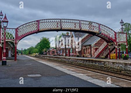 Stazione di Appleby sulla linea ferroviaria Carlisle, Appleby-in-Westmorland, Cumbria Foto Stock