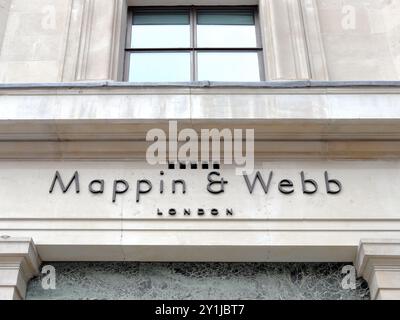 Negozio Mappin and Webb in Regent Street a Londra Foto Stock