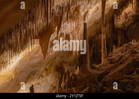 Vista di cuevas del drach a Maiorca Foto Stock