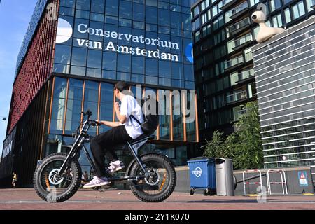 Amsterdam, Paesi Bassi - 27 agosto 2024: The Conservatorium van Amsterdam (CVA), un conservatorio olandese di musica ad Amsterdam. Foto Stock