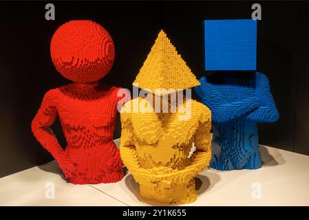 Mostra Art of the Brick LEGO al Franklin Institute Science Museum di Philadelphia, Pennsylvania Foto Stock