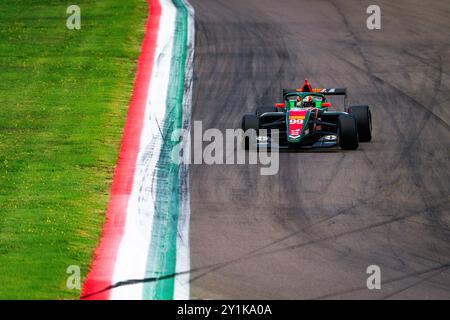 Imola, Imola, Italia. 7 settembre 2024. Il pilota italiano del RPM Team maschio Giovanni gareggia durante la sessione di qualificazione per il 7° round del Campionato europeo di Formula regionale Alpine sul circuito Enzo e Dino Ferrari International. (Credit Image: © Luca Martini/ZUMA Press Wire) SOLO PER USO EDITORIALE! Non per USO commerciale! Foto Stock