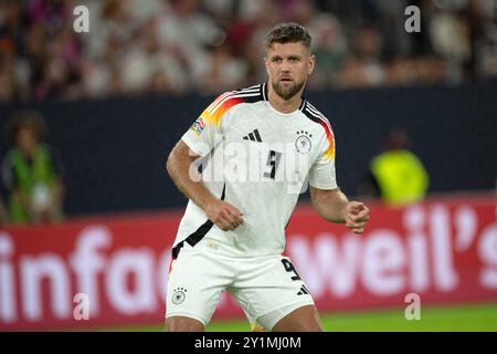 Niclas FUELLKRUG FüllkrugGER halbe Figur, Halbfigur, Fussball Nations League Deutschland GER - Ungarn HUN 5-0 AM 07.09.2024 a Duesseldorf, *** Niclas FUELLKRUG Füllkrug GER Half figure, Half figure, Soccer Nations League Germany GER Hungary HUN 5 0 il 07 09 2024 a Duesseldorf, Foto Stock