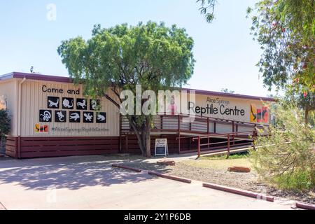 Ingresso all'Alice Springs Reptile Centre, Stuart Terrace, Alice Springs, Northern Territory, Australia Foto Stock