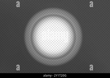 Effetto di sovrapposizione ombreggiata isolato su uno sfondo trasparente. Illustrazione Vettoriale