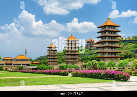 Splendida vista del Museo del Buddha di Fo Guang Shan, Kaohsiung, Taiwan Foto Stock