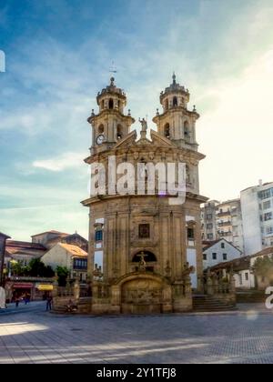 Pontevedra, Galizia, Spagna. 2 ottobre 2012. Chiesa "Iglesia de la Virgen Peregrina" a Pontevedra. Foto Stock