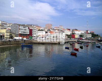 Finisterre, Galizia, Spagna. 9 ottobre 2004. Finisterre, o Fisterra, si trova sull'aspra Costa da morte in Galizia. Il nome è di origine romana Foto Stock