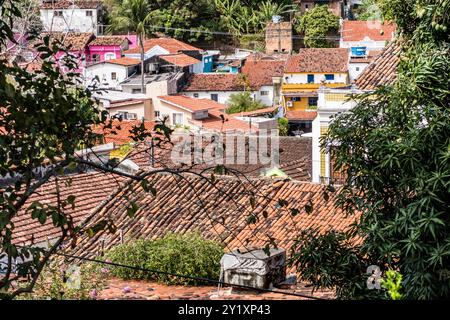 Olinda, Brasile - 23 dicembre 2016: Gli edifici colorati di Olinda a Pernambuco, Brasile Foto Stock