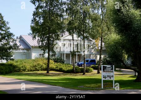 Villa Haikko vicino al mare presso l'hotel Haikko Manor vicino a Porvoo nella Finlandia meridionale Foto Stock