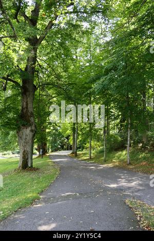 Il grande parco dell'hotel Haikko Manor vicino a Porvoo, nel sud della Finlandia Foto Stock