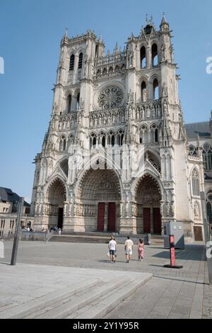 Cattedrale di Amiens (Basilica cattedrale di nostra Signora di Amiens), Francia Foto Stock