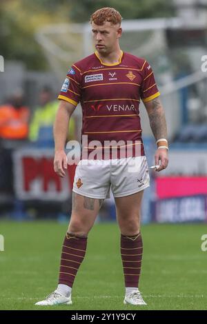 Huddersfield, Regno Unito. 8 settembre 2024. Harvey Livett degli Huddersfield Giants durante il Betfred Super League Round 25 partita Huddersfield Giants vs London Broncos al John Smith's Stadium, Huddersfield, Regno Unito, 8 settembre 2024 (foto di Alfie Cosgrove/News Images) a Huddersfield, Regno Unito il 9/8/2024. (Foto di Alfie Cosgrove/News Images/Sipa USA) credito: SIPA USA/Alamy Live News Foto Stock