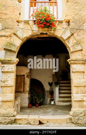 Lentiscosa, l'antico borgo, Salerno, Campania, Italia Foto Stock