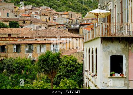 Lentiscosa, l'antico borgo, Salerno, Campania, Italia Foto Stock