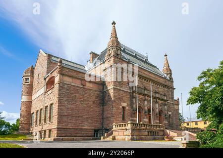 Turku. Finlandia - 16 giugno 2014 - Museo d'arte di Turku nel parco di Puolala Foto Stock