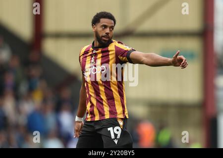 Bradford, UK, 7 settembre 2024.EFL , durante Bradford City vs Carlisle United EFL League Two, Valley Parade, Bradford, UK Foto Stock