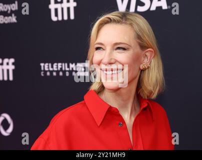 Toronto, Canada. 8 settembre 2024. Cate Blanchett arriva in conversazione con. Cate Blanchett durante il Toronto International Film Festival 2024 tenutosi al Royal Alexandra Theatre l'8 settembre 2024 a Toronto, Canada © JPA/AFF-USA.com Credit: AFF/Alamy Live News Foto Stock