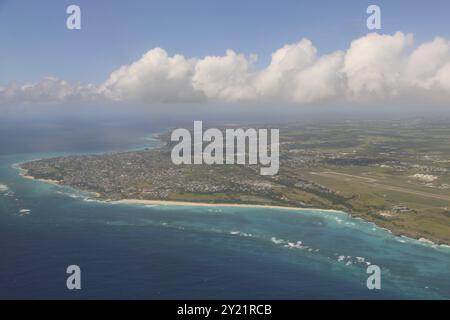 Vista aerea di San Maarten Foto Stock