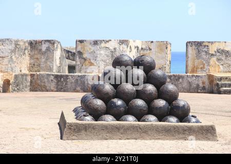 Fortezza di El Morro a San Juan, Porto Rico, Caraibi, Nord America Foto Stock