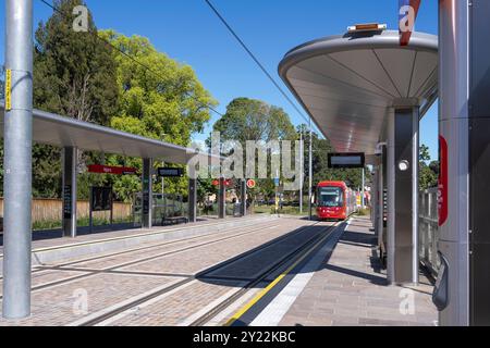 Stazione del tram di Ngara nell'ospedale di Cumberland Foto Stock