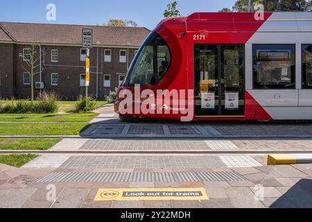 Stazione del tram di Ngara nell'ospedale di Cumberland Foto Stock