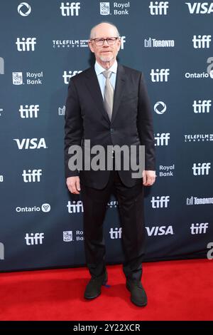 Toronto, Canc. 7 settembre 2024. Ron Howard partecipa alla prima di "Eden" durante il Toronto International Film Festival 2024 alla Roy Thomson Hall il 7 settembre 2024 a Toronto, Ontario. Foto: PICJER/imageSPACE credito: Imagespace/Alamy Live News Foto Stock