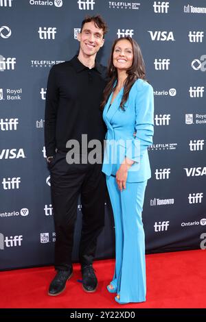 Toronto, Canc. 7 settembre 2024. Noah Pink partecipa alla prima di "Eden" durante il Toronto International Film Festival 2024 alla Roy Thomson Hall il 7 settembre 2024 a Toronto, Ontario. Foto: PICJER/imageSPACE credito: Imagespace/Alamy Live News Foto Stock