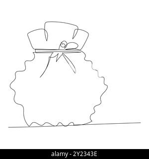 Line art del cyber Monday Illustrazione Vettoriale