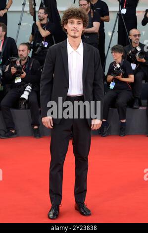 Filippo Scotti bei der Preisverleihung der Biennale di Venezia 2024 / 81. Internationale Filmfestspiele von Venedig in Palazzo del Cinema. Venedig, 07.09.2024 Foto Stock