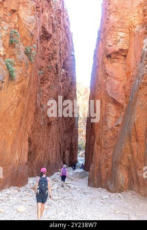 Standley Chasm, Hugh, West MacDonnell Ranges, West MacDonnell National Park (Tjoritja), Northern Territory, Australia Foto Stock