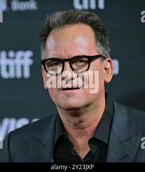 Toronto, Canada. 8 settembre 2024. Il regista Thom Zimny partecipa alla prima mondiale di "Road Diary: Bruce Springsteen and the e Street Band" alla Roy Thomson Hall durante il Toronto International Film Festival a Toronto, Canada, domenica 8 settembre 2024. Foto di Chris Chew/UPI credito: UPI/Alamy Live News Foto Stock