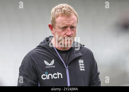 Londra, Regno Unito. 9 settembre 2024. Marcus Trescothick allenatore dell'Inghilterra durante il 3° Rothesay test Match Day Four England contro Sri Lanka al Kia Oval, Londra, Regno Unito, 9 settembre 2024 (foto di Mark Cosgrove/News Images) a Londra, Regno Unito il 9/9/2024. (Foto di Mark Cosgrove/News Images/Sipa USA) credito: SIPA USA/Alamy Live News Foto Stock