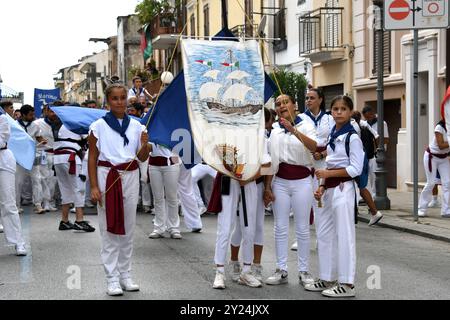 Palmi Reggio Calabria 25 ago 2024 - Varia di Palmi, società di navigazione Foto Stock