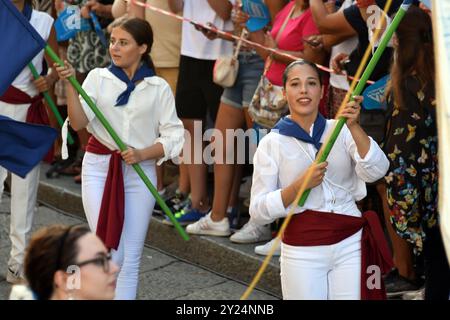 Palmi Reggio Calabria 25 ago 2024 - Varia di Palmi, società di navigazione Foto Stock
