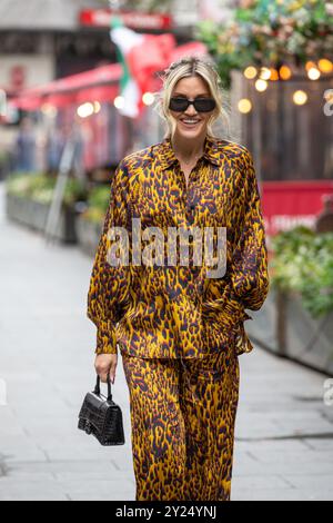 Londra, Inghilterra, Regno Unito. 9 settembre 2024. Ashley Roberts, corrispondente di showbiz lascia Global radio Credit: Richard Lincoln/Alamy Live News Foto Stock