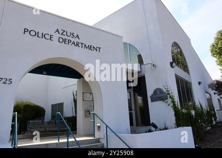 Azusa (contea di Los Angeles), California: Dipartimento di polizia di Azusa situato al 725 di N Alameda Ave, Azusa Foto Stock