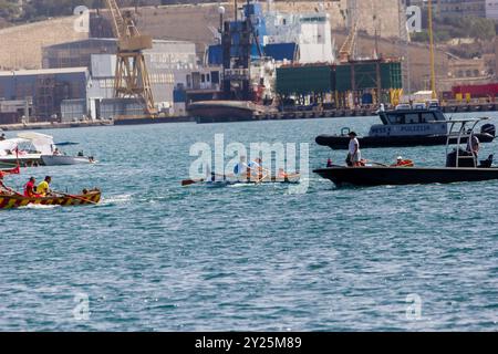 VALLETTA, MALTA - 8 SETTEMBRE 2024, l'evento nazionale maltese di regata della giornata della Vittoria 2024 Foto Stock