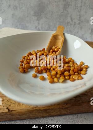 Lenticchie cotte: Ingrediente versatile per vari piatti Foto Stock