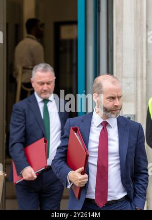 Londra, Inghilterra, Regno Unito. 9 settembre 2024. Jonathan Reynolds deputato, Segretario di Stato per le imprese e il commercio e Presidente del Board of Trade Credit: Richard Lincoln/Alamy Live News Foto Stock