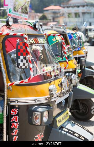 India, Kerala, Munnar, Auto tuk tuk Foto Stock