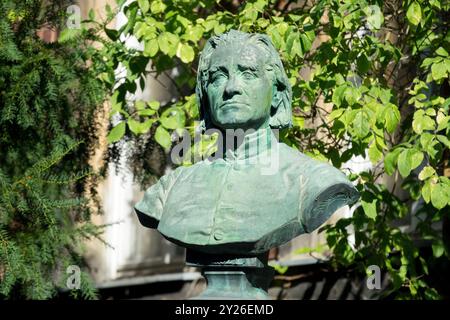 Busto del Museo Franz Liszt Bayreuth Germania Baviera Foto Stock