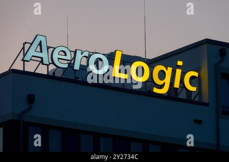 AeroLogic Logo Company Sign Schkeuditz Leipzig Germania Europa Foto Stock