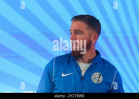 Argentina. 9 settembre 2024. Buenos Aires, 09.09.2024: Presentazione ufficiale di Iker Muñiain come giocatore di San Lorenzo de Almagro allo stadio Pedro Bidegain ( credito: Néstor J. Beremblum/Alamy Live News Foto Stock