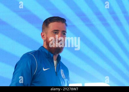 Argentina. 9 settembre 2024. Buenos Aires, 09.09.2024: Presentazione ufficiale di Iker Muñiain come giocatore di San Lorenzo de Almagro allo stadio Pedro Bidegain ( credito: Néstor J. Beremblum/Alamy Live News Foto Stock