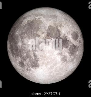 Luna - immagine composita della Luna della Terra prodotta utilizzando i dati della missione Lunar Reconnaissance Orbiter (LRO) della NASA, fornendo dettagli senza precedenti della superficie della Luna. Ottimizzato per supporti di stampa ed esposizioni. Crediti: NASA / GSFC / LRO / Futuras Fotos Foto Stock