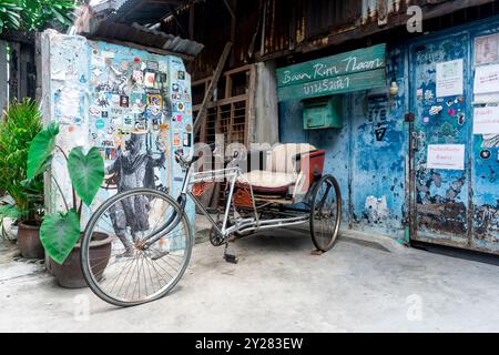 Street art nella zona di Tat noi (Bangkok/Thailandia) Foto Stock