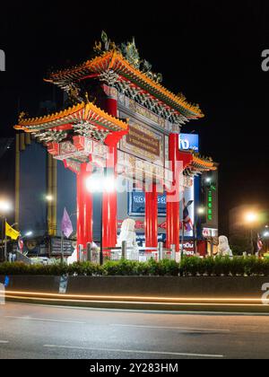 Porta di Chinatown a Bangkok/Thailandia Foto Stock