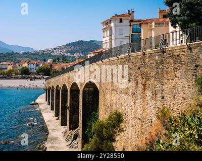 Banyuls-sur-Mer nel sud della Francia Foto Stock